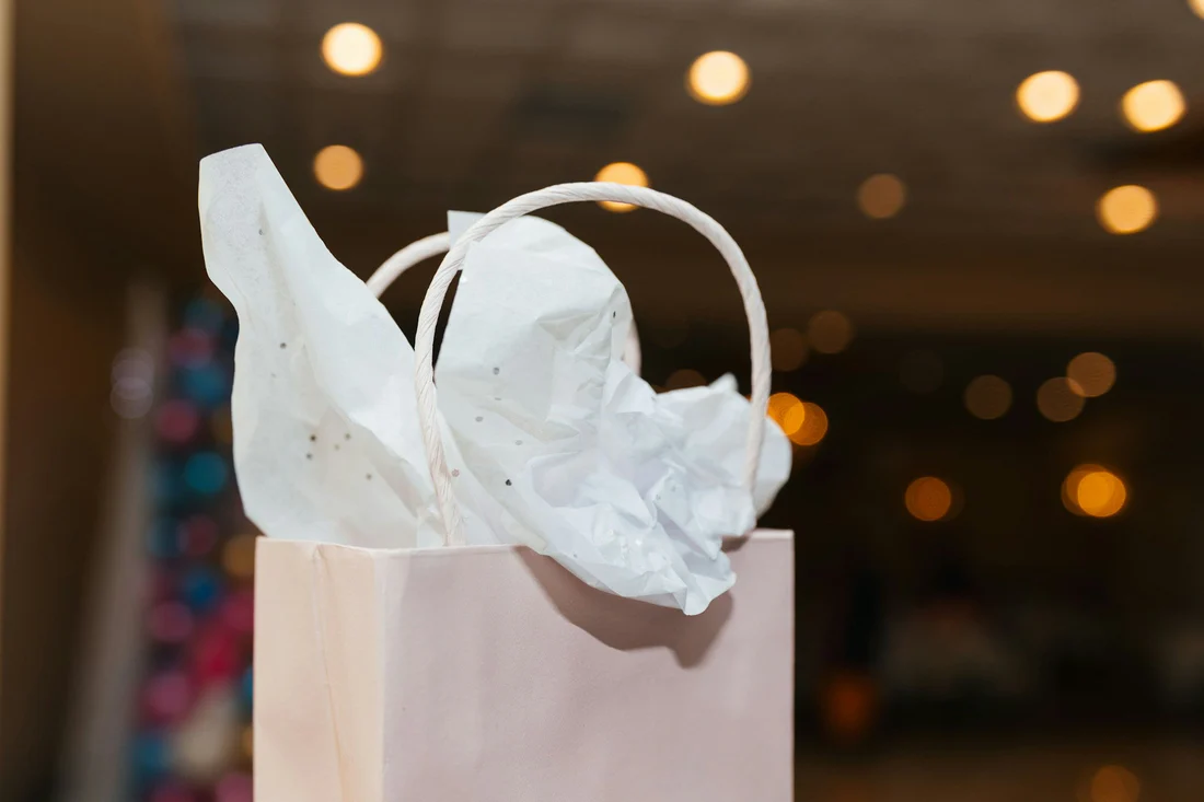 Sustainable paper bags for eco-friendly stationery collection.